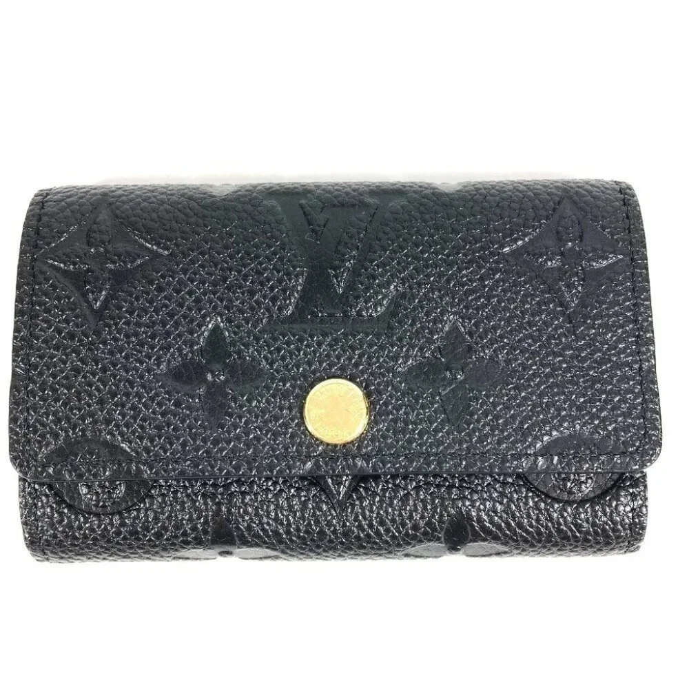 LOUIS VUITTON M64421 MonogramEmpreinte Multicles 6 6P Key Case Black